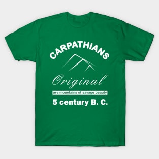 Carpathians. 5 century B. C. (white print) T-Shirt